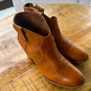Aldo Haviax Tan Western Booties Sz 10 Women’s